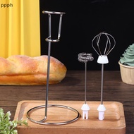 (FTT) Milk Frother Stand with Frother Head & Egg Beater Head, Coffee Blender Holder NEW