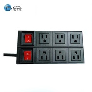 Bekalkan Jalur Kuasa PDU Standard Amerika 6-Port dengan Suis, Pengeluar Dongguan Oulunte, BS1363 90 