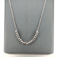 Dafu Silver House Platinum PT950 Necklace Disco Bead