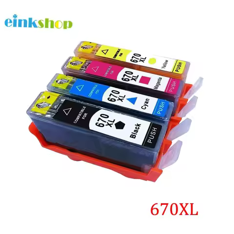 einkshop Compatible for hp 670 670xl Ink Cartridges Replacement For HP Deskjet 3525 5525 4615 4620 4