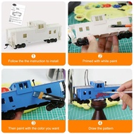 1pc HO Scale 1:87 36' Wide Vision Caboose Unassembled Blank Model Wagon C8763JJ