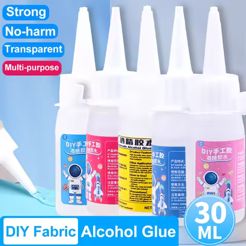 30ml Alcohol Glue Adhesive Craft Clear Liquid DIY Strong Clothes Textile Paper Photo PVA Kids Activi