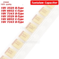 10PCS SMD Tantalum Capacitor 10V 16V 47U 47UF 476A 476B 476C 476D 3528 B-Type 6032 C-Type 7343 D-Typ