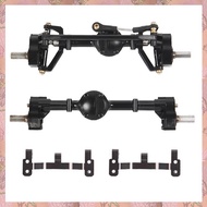 Front and Rear Portal Axle with Metal Link Rod Mount Base for MN D90 MN-90 MN98 MN99S MN45 1/12 RC C