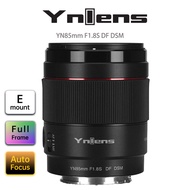 YONGNUO กล้องมิเรอร์เลสแบบเลนส์สำหรับ Sony DF DSM YN85mm เลนส์ A7 A7M4 A7R4 ZV-E1 A9