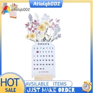 【atiolqb002】1 PCS 2024 Calendar 2024 Bloomy Flowers Desk Calendar Small Desk Calendar Funny Unique Bloomy Flower Desk Calendar 2024