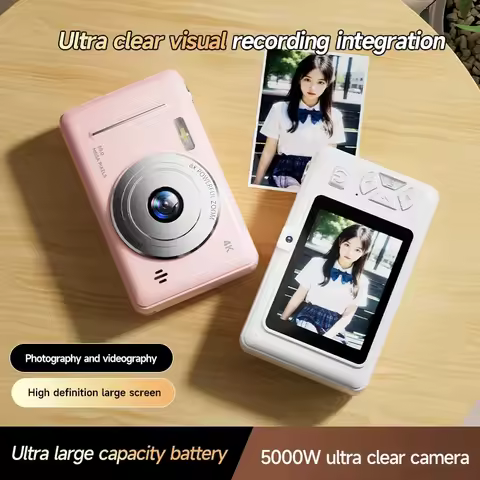 4K CCD Retro Digital Camera Portable Camera 50 Million Pixels Auto Focus Entry-level Camera Dual Cam