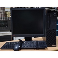 Lenovo ThinkCenter SFF DESKTOP INTEL CORE i5 4TH GEN / 4G DDR3 RAM / 500GB HDD / 17 Inch Monitor [Re