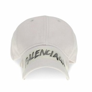 【Balenciaga 巴黎世家】Masking Tape Cap 仿舊 棒球帽 鴨舌帽 帽子 白色 858087410B29017