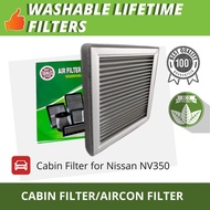 Cabin Aircon Filter Nissan NV350 nv350 Washable Type