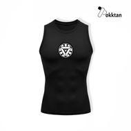 PokkTan Sleeveless Compression Shirt Iron Man Arc Reactor Iron Man Arc Reactor Sleeveless Compressio