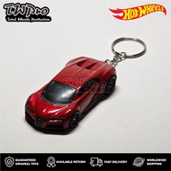 MERAH GANTUNGAN HOT WHEELS KEYCHAIN 2024 '16 BUGATTI CHIRON - RED - RED - KEYRING - KEYCHAIN - CUSTO