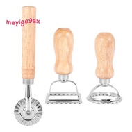 3Piece Ravioli Pasta Cutter Set, Ravioli Stamp Maker with Wooden Handle Ravioli Cutter Pasta Cutter 