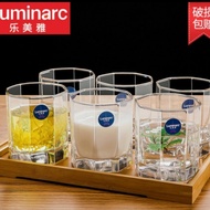 BREAK GUARANTEE Glass Octime 300ml 6Pcs Glass Cups Drinking Glasses Luminarc