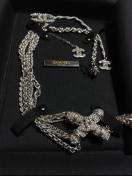 （太子交收）Chanel  08A  chain belt Fashion 腰鏈 可改裝做頸鍊 粗銀鏈 十字架