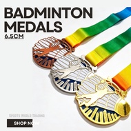Badminton Premium 6.5 cm Medals ( JP027 )( Customize Available )