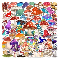 10/50Pcs Cartoon Mushroom Plant Graffiti Stickers for Stationery Laptop Guitar Waterproof Decal Toys Gift