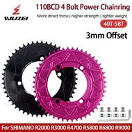 Bcd 110 Chainring Narrow Wide 40t 42t 44t 46t 50t 52t 54t 56t 58t Sprocket For Shimano 105 R7000 Ult