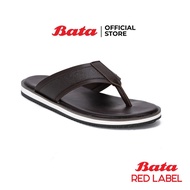 Bata บาจา รองเท้าแตะ รองเท้าแตะใส่สบาย รองเท้าแตะแบบหนีบ รองเท้าลำลอง สำหรับผู้ชาย รุ่น Barn สีน้ำตาล 8714155