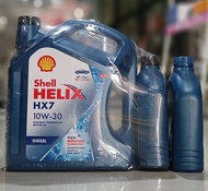 น้ำมันเครื่องดีเซลกึ่งสังเคราะห์ Shell helix Dlesel HX7 10W-30