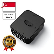 [SG FREE 🚚]2 Port RJ45 LAN CAT6 Network Switch Selector 1000Mbps 2 in 1 Out/1 in 2 Out Internal Exte