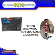 D2 ADJUSTABLE PROTON WIRA WAJA GEN2 PERSONA HI LOW BODY SHIF ABSORBER SPRING BF PERFORMANCE