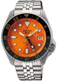 นาฬิกาข้อมือผู้ชาย SEIKO5 Sports GMT Automatic รุ่น SSK001K หน้าปัดสีดำ SSK003K หน้าปัดสีน้ำเงิน SSK005K หน้าปัดสีส้ม ขนาดตัวเรือน 42.5 มม.