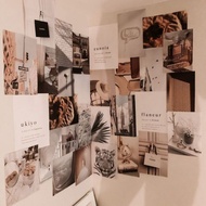 Light Brown Aesthetic Wall Poster 16-20 Pcs - Light Brown