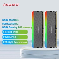 Asgard Memorias Ram Ddr4 Ram Rgb 8gbx2 16gbx2 3200mhz Ddr4 Ram 1.35v Dimm Gaming Computer