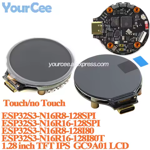 1.28 inch TFT Screen Display Module 1.28" IPS Round Colorful LCD Board GC9A01 Touch 240x240 SPI 240*