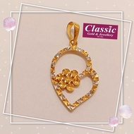 Emas 375 loket love/375gold pendant love/375金love牌
