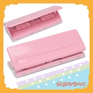 Non-Slip Base 6-Hole Adjustable Metal Punch-for A4/A5/A6 Paper, 6-Ring Binder Puncher Included with 