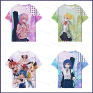 HT BOCCHI THE ROCK Yamada Ryo Ijichi Nijika Cosplay cloth summer T-shirt Anime Short Sleeve Top HT