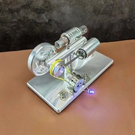 Starling Engine External Combustion Engine Steam Engine Model High Power Engine Toy Colorful LED Phy