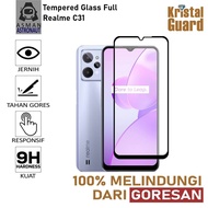 LAYAR Full Tempered Glass for Realme C31 / C35 | CrystalGuard Screen Protector - Black