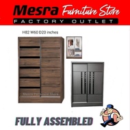 (Siap Pasang)Wardrobe 5x7 feet / almari baju 5x7 kaki