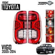 ไฟท้าย โตโยต้า วีโก้ วีโก้ แชมป์ LED สีแดง TOYOTA HILUX VIGO VIGO CHAMP 2005 -2014  ไฟท้ายแต่ง ไฟท้า