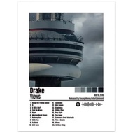 โปสเตอร์อัลบั้มเพลงนอร์ดิก - ศิลปะบนผนังฮิปฮอปแร็ปเปอร์พร้อม The Weeknd & Drake - ภาพวาดผ้าใบยอดนิยม