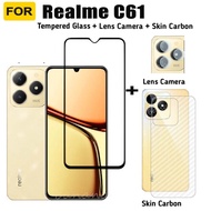 For Realme C61 C 61 Tempered Glass Realme C63 C65 C67 C53 C51 C55 C11 Screen Protector Realme 12 12+
