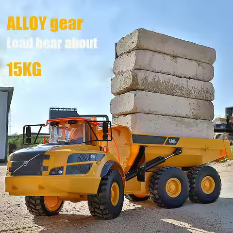 Double E E591 1/20 A40G RC Car Engineering Vehicle Kids Remote Controlled Articulated Dump Truck Toy