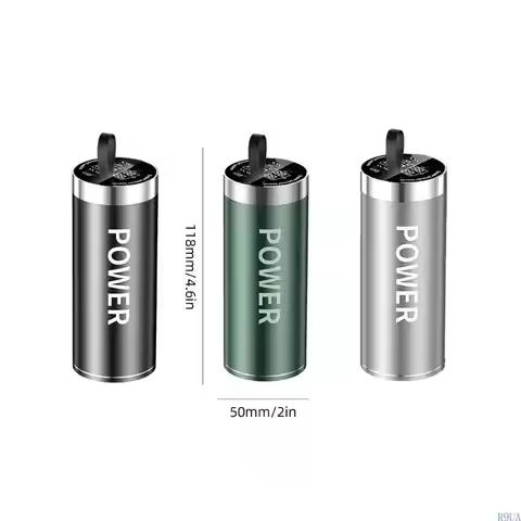 R9UA Battery Charging Case Power Banks Case 46950 Battery Holder with LED Display