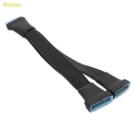 Picbliss USB3 0 Female to Male Splitter Computer Main Board Usb3 0 19 20 Pin Converter Extension Cab