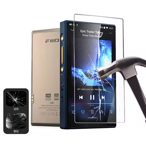 9H Hardness Scratch-Proof Premium Protective Film Screen Protector for Fiio M21 Tempered Glass