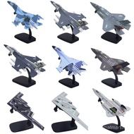 Stealth fighter jet B2 F16 SU35F35 alloy aircraft military model Diecast For desktop Decoration  for