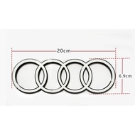 20x6.9cm/Suitable for Audi Modified Four-Ring Logo A3 A4 A5 A6L A7 A8 Rear Tail Logo Black Modified 