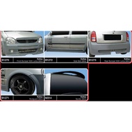 Perodua kelisa Mini cooper style bodykit body kit front side rear bumper skirt lip fender arch roof 