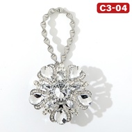 [1PC] C3 Curtain Buckle Rhinestone Magnetic Curtain Tiebacks Pengikat Langsir Magnet 磁性窗帘布扣 窗帘扣