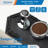 51mm Full Stainless Steel Coffee Tamper - Coffee Tamper - 51 mm Espresso Tamper - Pro Barista