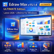 Edraw Max v15.1.4 ULTIMATE Edition 2026 Lifetime For Windows | Diagram Flowchart Mind Map Software