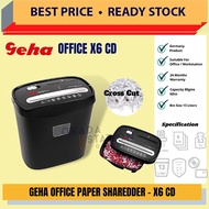 GEHA X6 CD Office Paper Shredder / Paper Shredder / Cross Cut